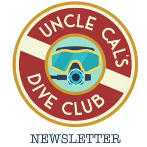 Logo for Uncle Cal's Dive Club Newsletter