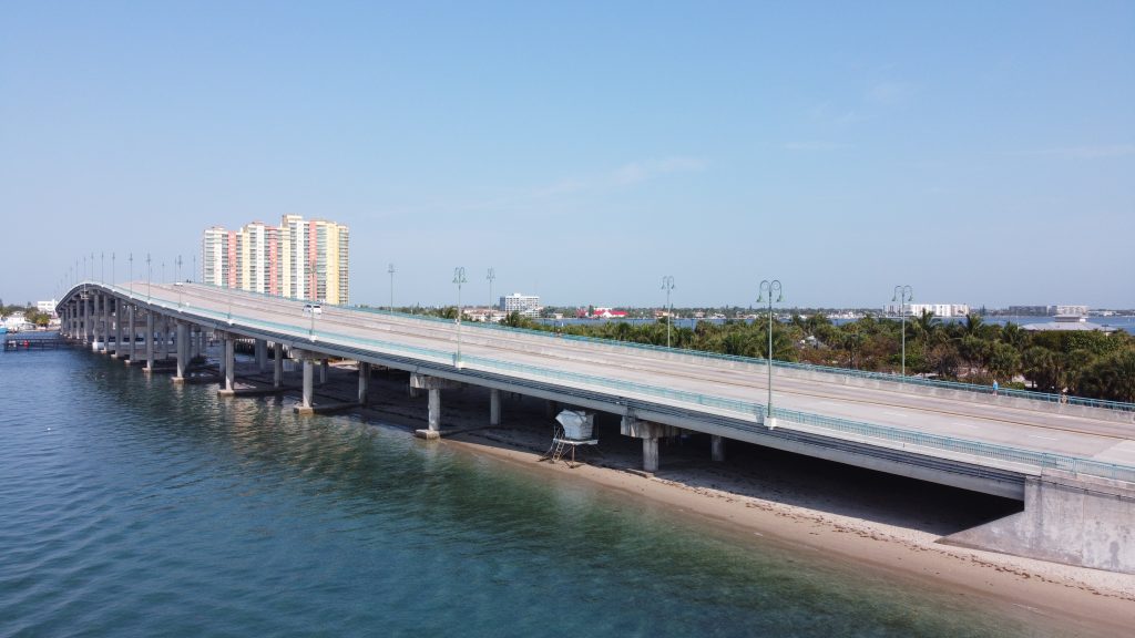 The current Blue Heron Bridge, Rivera Beach, FL